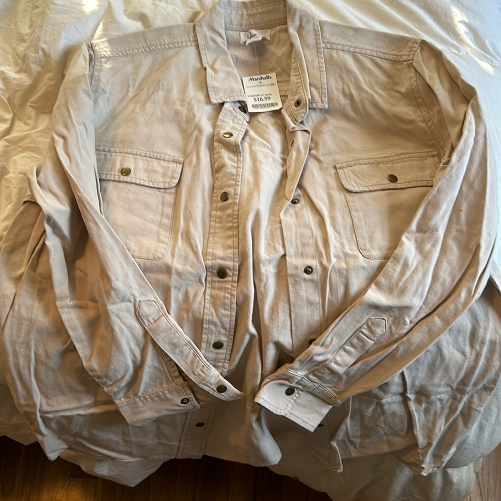 Women’s cream button down
